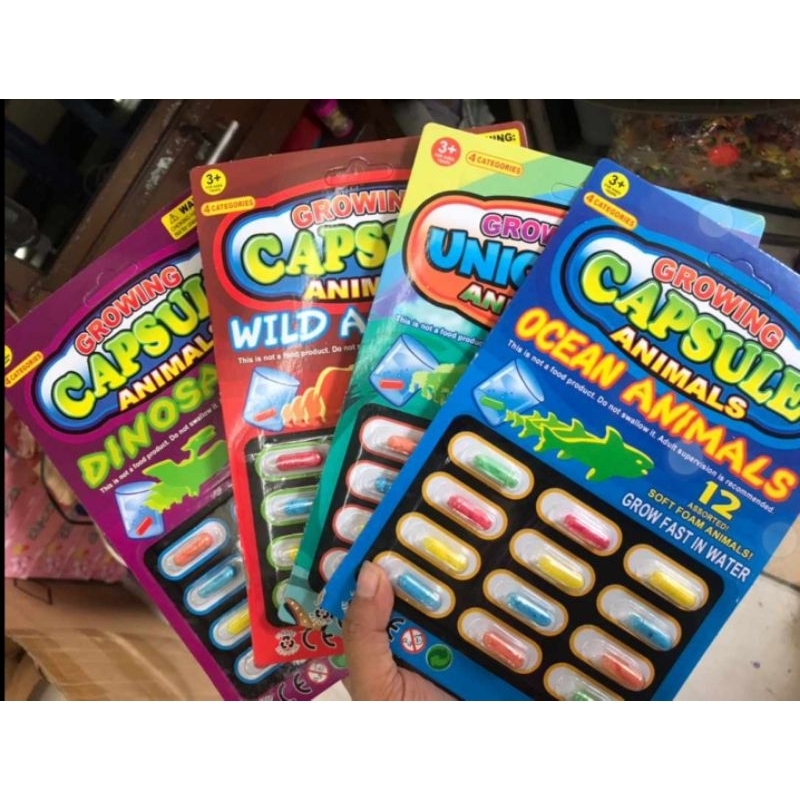 1set 12pc Magic Kapsul Mainan Kapsul Rendam