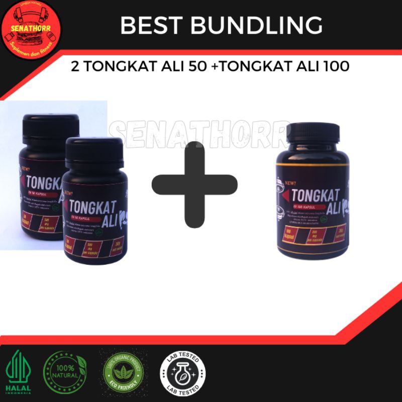 TONGKAT ALI KAPSUL 500 MG 100 CAPS GRATISS 2 TRIBULUS TERRESTRIS 50 Suplemen peningkat vitalitas pri