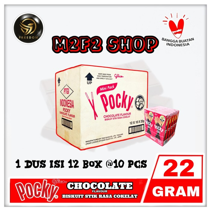 

Glico Pocky Biskuit Cokelat Original Stik | Chocolate Flavour - 22 gr (Kemasan Karton)