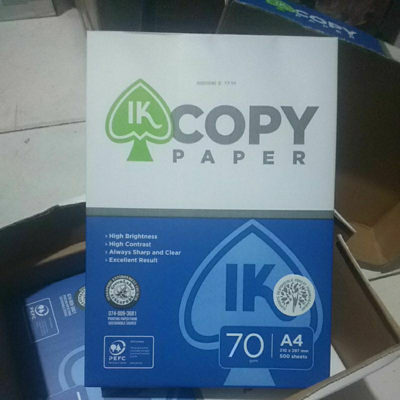 

kertas HVS copy paper A4 70 gr 1 rim