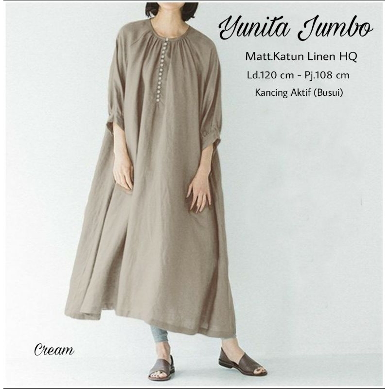 YUNITA DRESS WANITA JUMBO