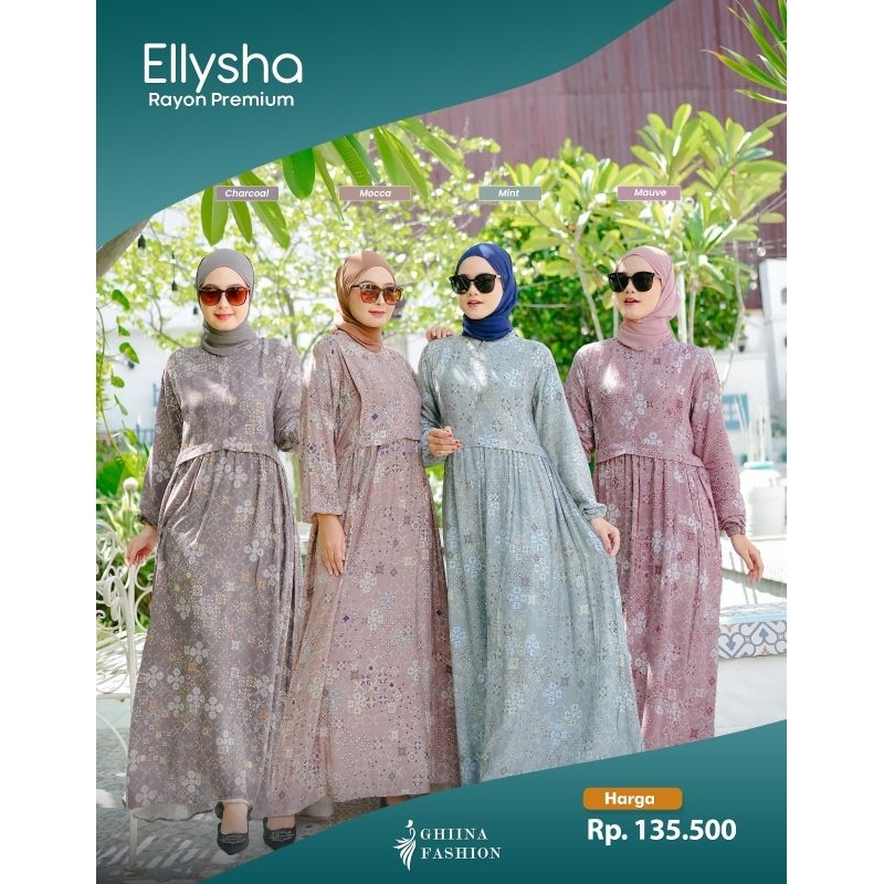 ELLYSHA DRESS GHINA GAMIS MURAH