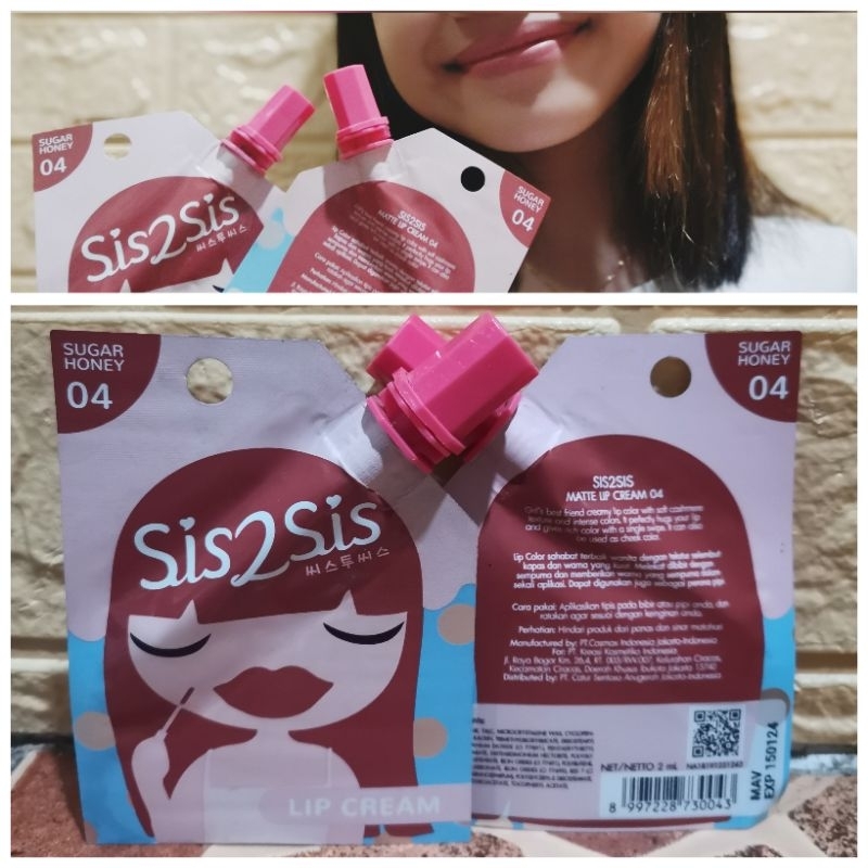 SIS2SIS 2ML LIP CREAM/MASCARA/EYE SHADOW