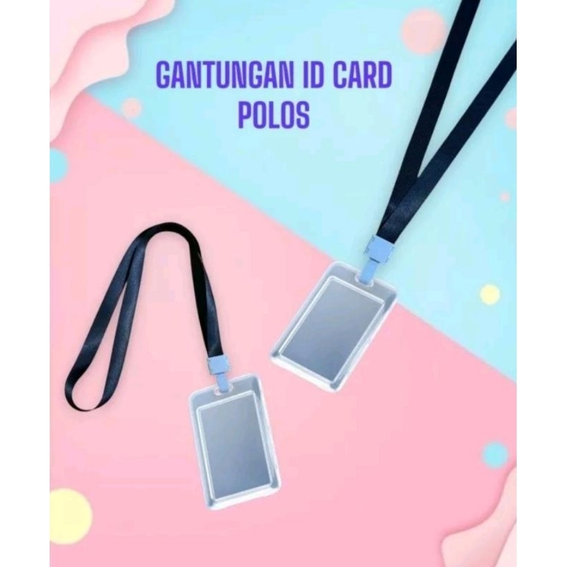 Gantungan Id Card Polos / Name tag / Gantungan Name Card Id Pengenal