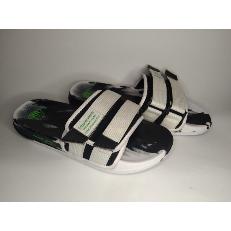 master wonk sandal/sandal pria slide/sandal slide motip  corak/sandal pria slip on