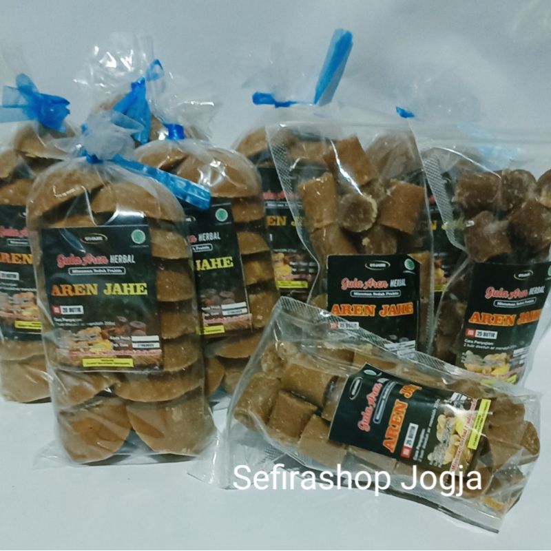 

GUJAHE | Gula Aren Rasa Jahe Kemasan 500 Gram & Pounch isi 25 pcs / Wedang Gula Jawa Aren / Minuman Herbal Tradisional Alami Khas Bantul Jogja Yogyakarta