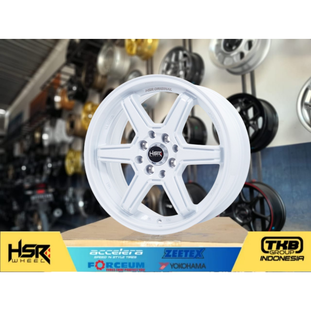 velg hsr warna putih r16 tipe minas velg racing brio jazz yaris mobilio agya mirage city ring 16