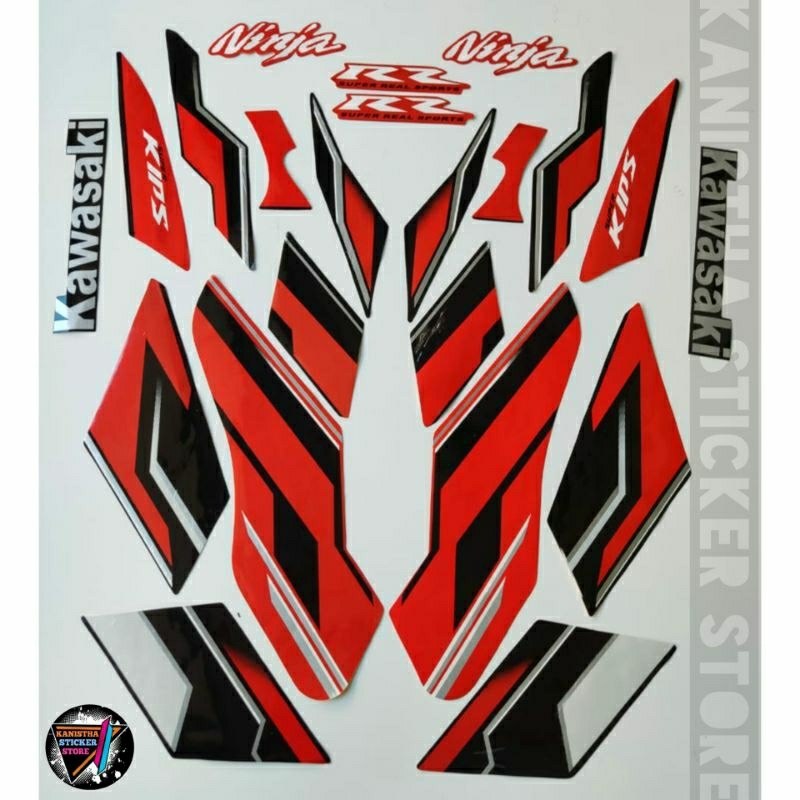 striping kawasaki ninja rr 2015 SE orange stiker lis body motor ninja rr SE terbaik