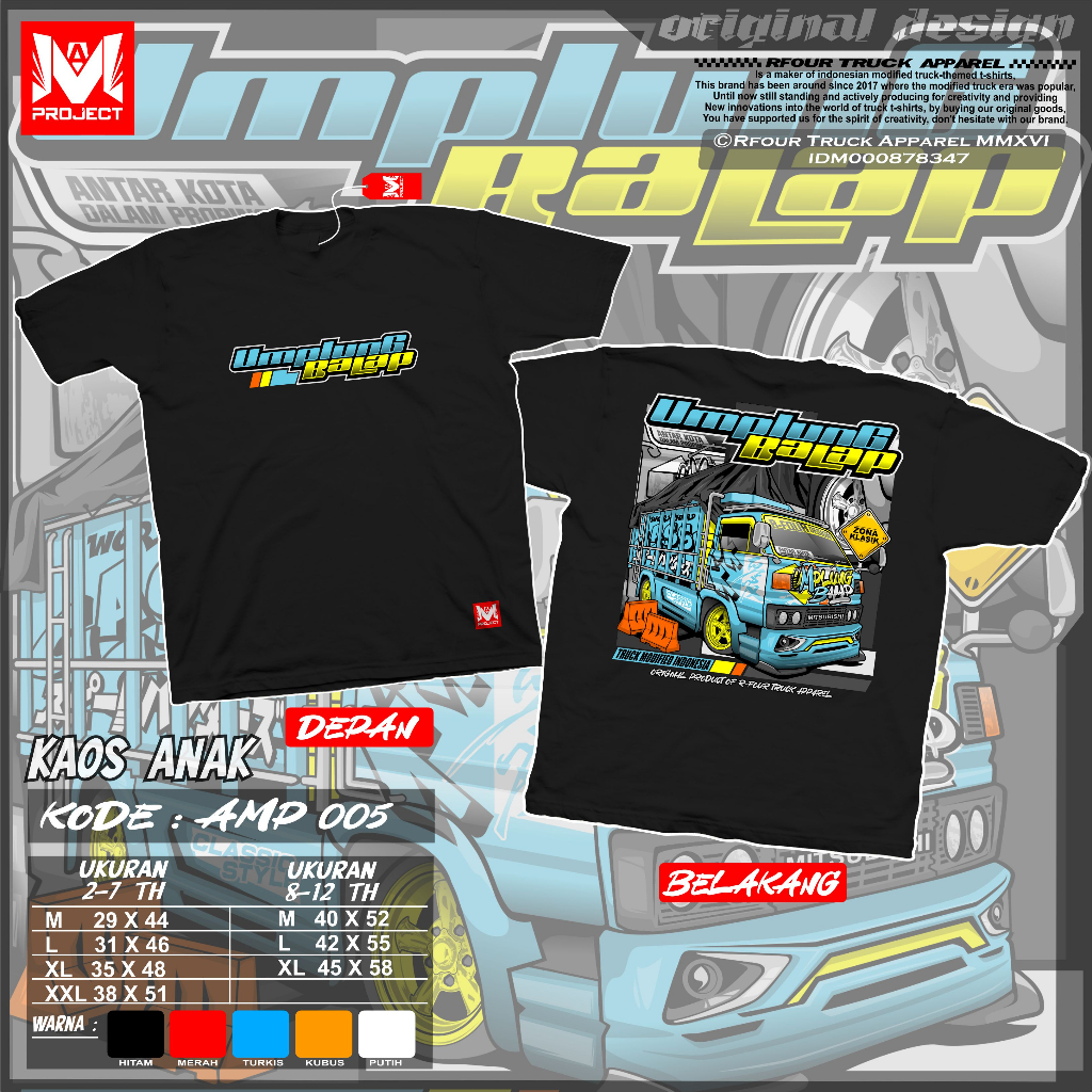 KAOS TRUK ANAK UMPLUNG BALAP 2-12 TAHUN BAJU KAOS TRUK OLENG ANAK LAKI LAKI KAOS KATUN GAMBAR TRUCK MANIA TERBARU