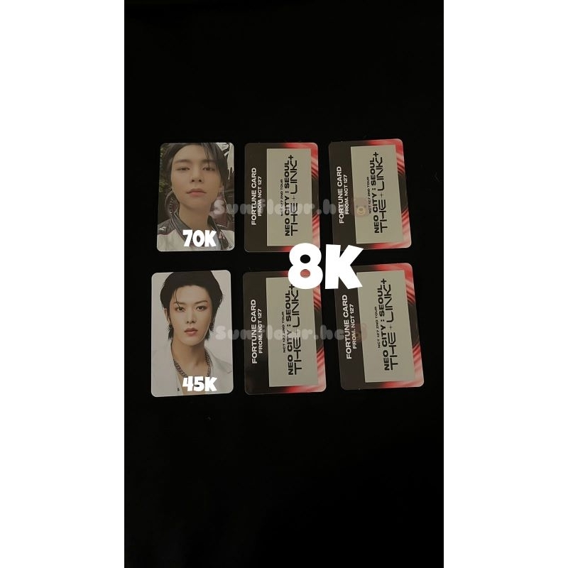 OFFICIAL FORTUNE CARD THE LINK+ NCT 127 JOHNNY YUTA