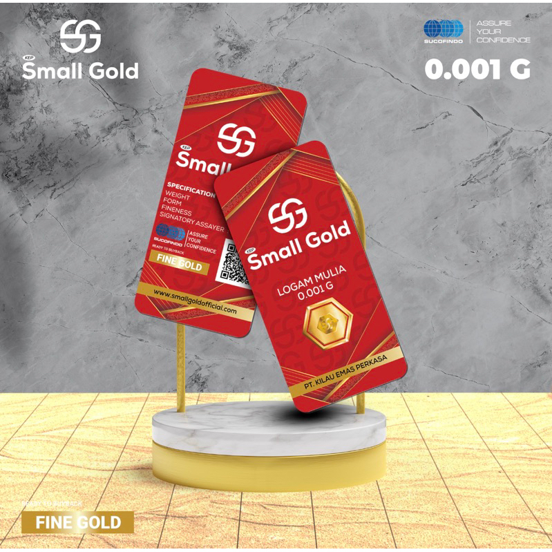 EMAS SMALL GOLD 0,001 gram EMAS MURNI LOGAM MULIA PRODUCT ORIGINAL EMAS MINI GOLD Minigram Babygold Microgram Fine gold Garuda gold Baby gold small gold diemasin minigold