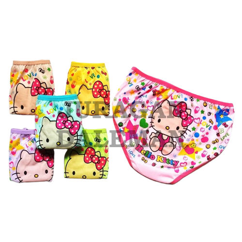 12 Pcs Cd Anak Perempuan Lusinan / Celana Dalam Anak Perempuan / Cd Wanita 1 Lusin ESSEN