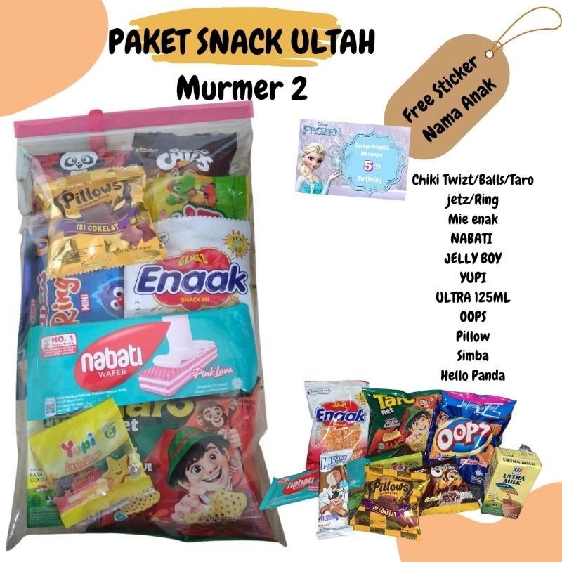 SNACK ULANG TAHUN BINGKISAN ULTAH ANAK  MURMER HAMPERS ULTAH ANAK