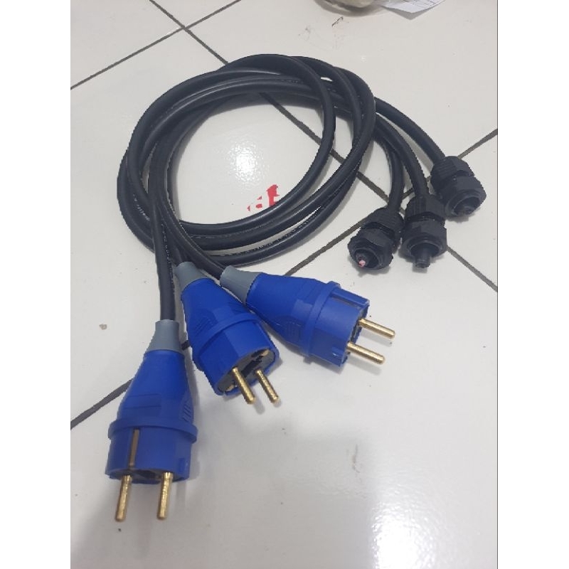 AEBRAND KABEL AC POWER AMPLIFIER BUILT UP 3X2,5mm / Kabel AC Power kabel serabut 3x2,5mm + steker bu