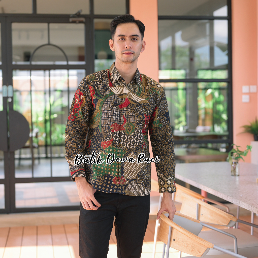 Batik Pria DANURA Full Furing Bahan Katun Premium High Quality