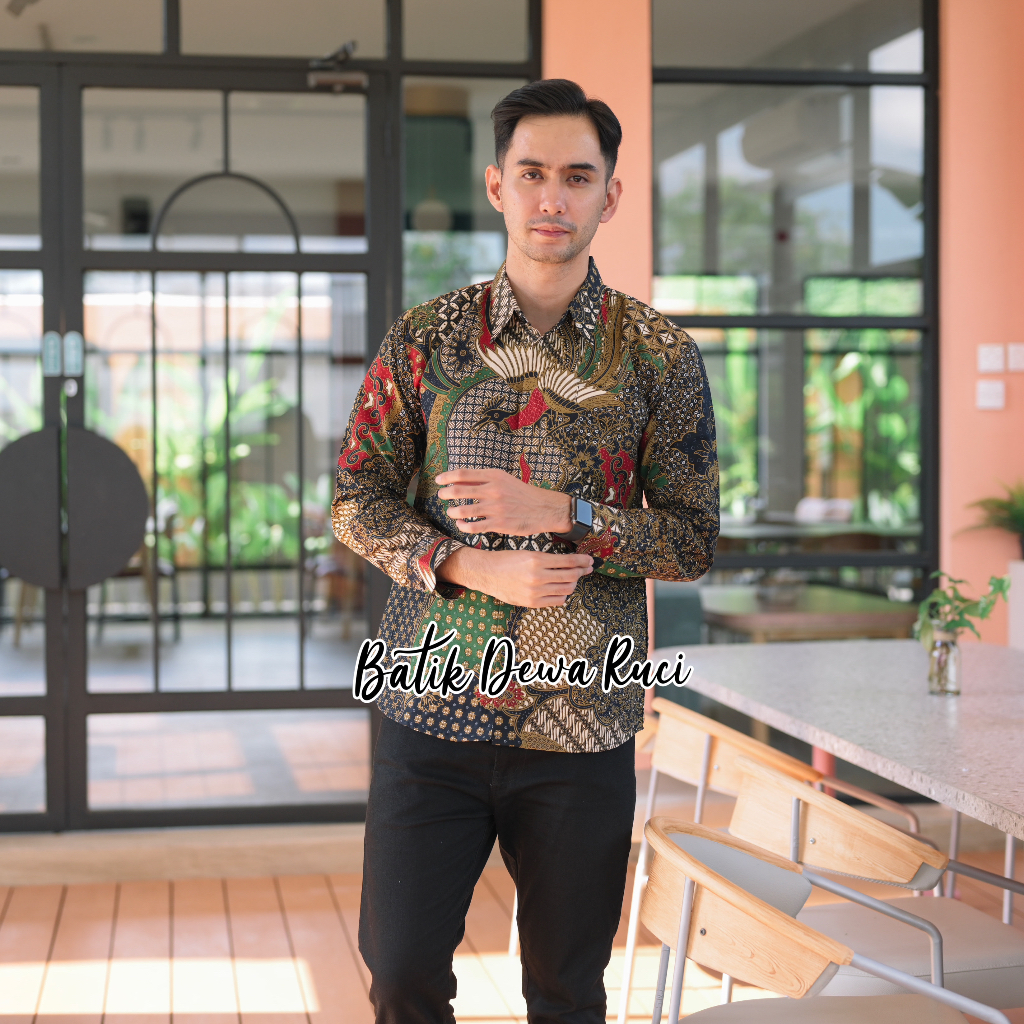 Batik Pria DANURA Full Furing Bahan Katun Premium High Quality