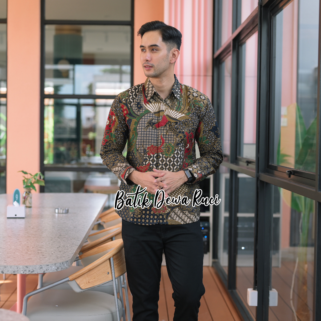 Batik Pria DANURA Full Furing Bahan Katun Premium High Quality