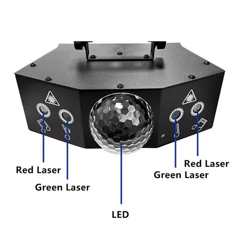 YUNFA Lampu Proyektor Disco RGB DMX 15W 240V with Remote Control - YF90