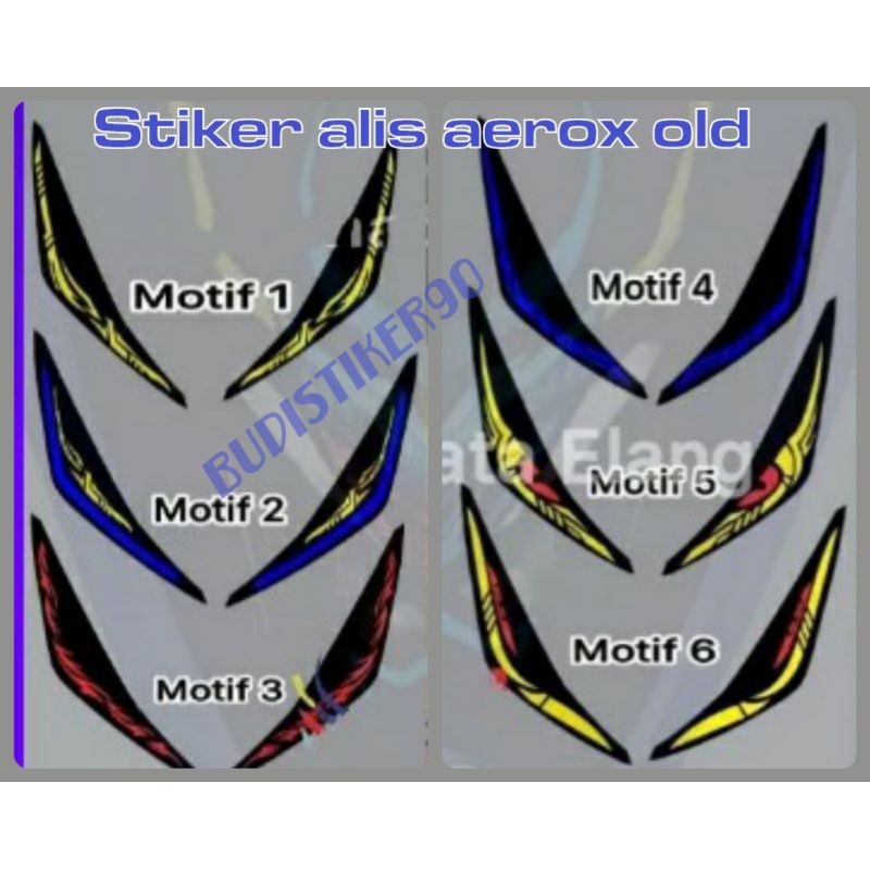 Stiker alis yamaha aerox old