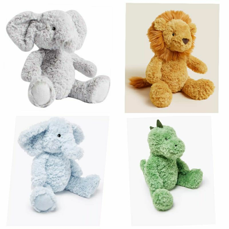 Boneka Marks and spencer (M&S) gajah/ singa/ dino dll