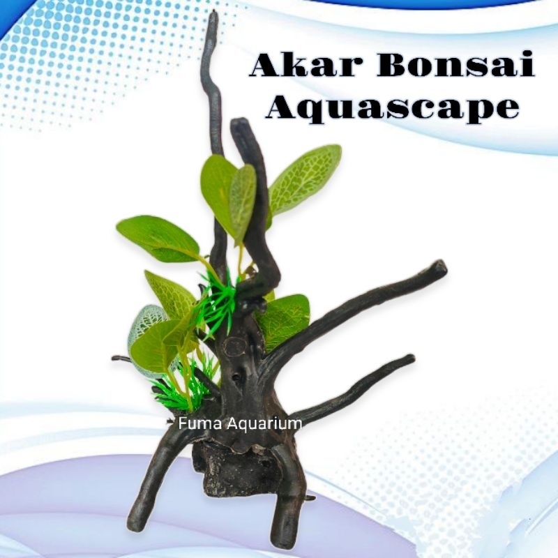 Hiasan aquarium tanaman bonsai DPS 001, bonsai aquarium, dekorasi aquarium tanaman bonsai, pohon bonsai aquarium, bonsai aquarium plastik