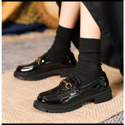 Sepatu Wanita Terbaru Slip On Docmart Sepatu Loaferss Pita Sambung