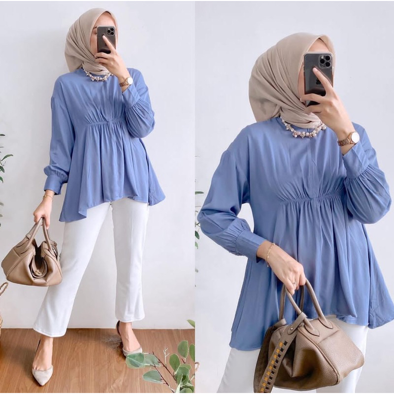kemeja wanita baju atasan wanita blus rayon premium