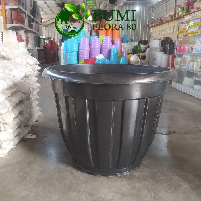 pot glory 70 hitam bibir/pot besar plastik/pot besar