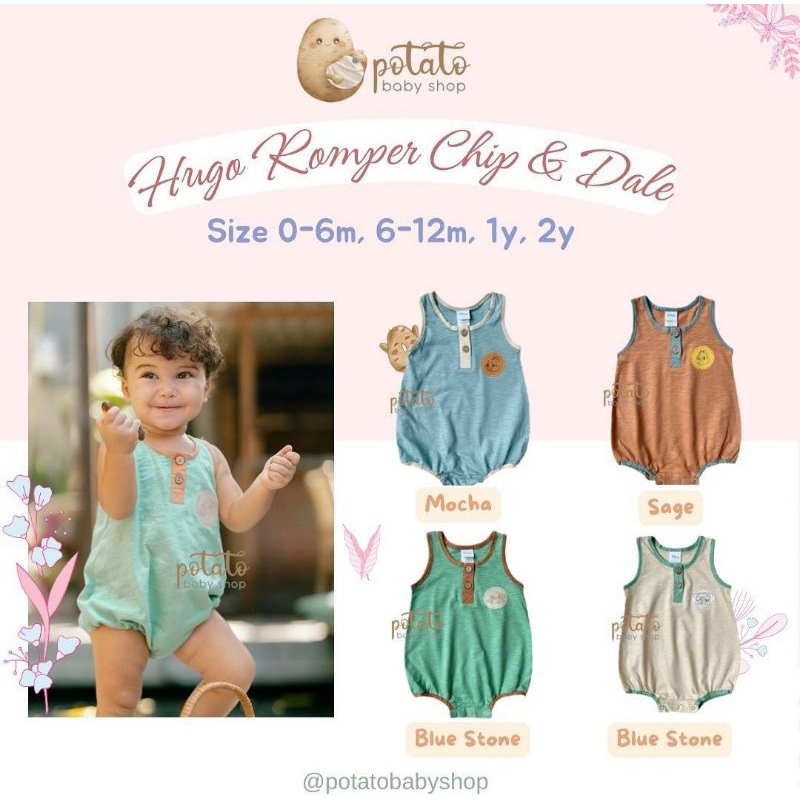 Bohopanna Hugo Romper X  Disney Lilo &amp; Stitch / Disney Chip &amp; Dale - Jumper Boho Baby