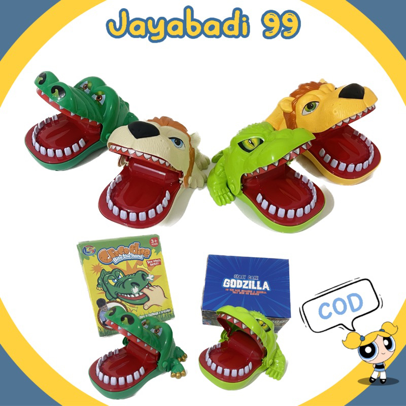 Mainan gigitan buaya mainan buaya gigit singa gigit godzila gigit