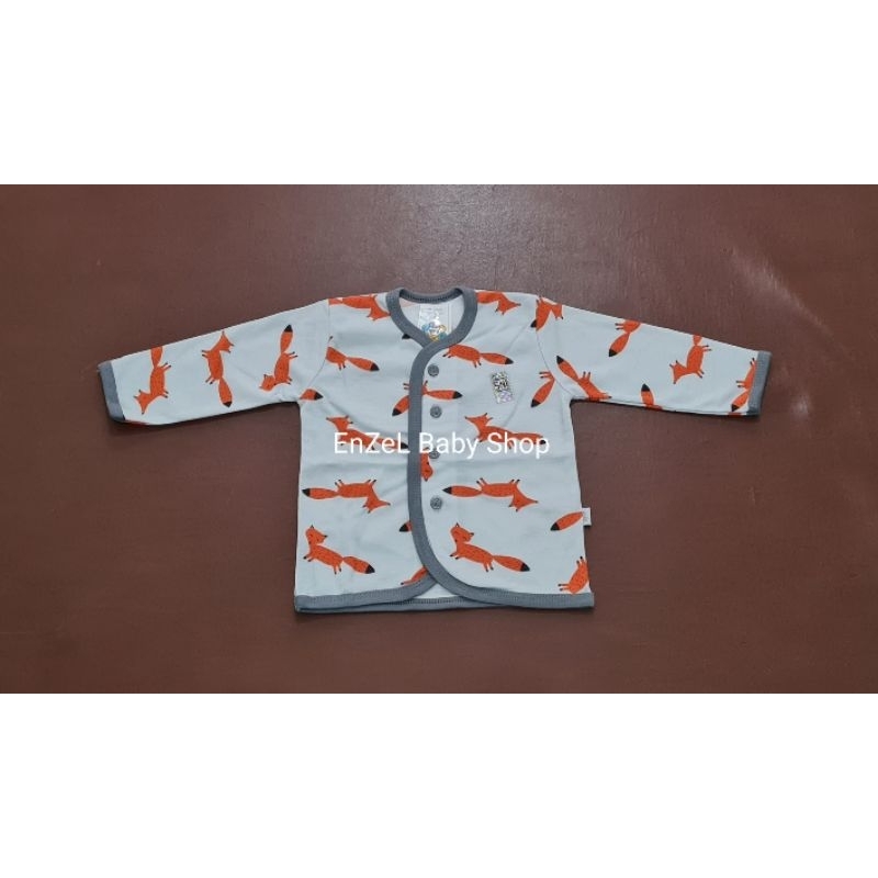 NOVA size S M L Bulan Baju Tangan Panjang seri Abu / Baju Bayi / SNI