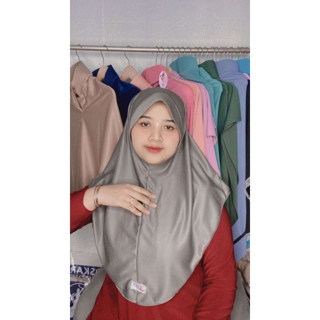 Jilbab AMEL Hyget L Hijab Instan  Standar Bergo Pet || Nasifahhijab2