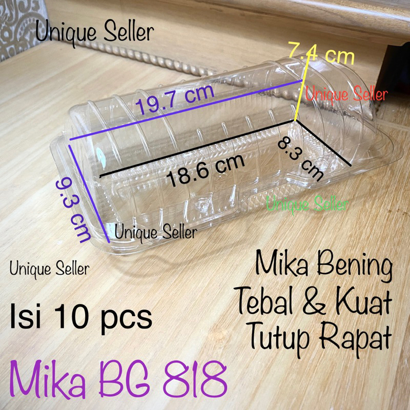 [10 pcs] Mika BG 818 ISI 10 PCS / Mika Bolu Gulung 19 cm / Mika Bomboloni / Mika Bolu Gulung 18 cm / Mika Kue Roti Bolen Besar BG 818 / Mika Bolu Gulung BG 818 / Mika Rolltart Roll Tart Roll Cake 18cm 19cm