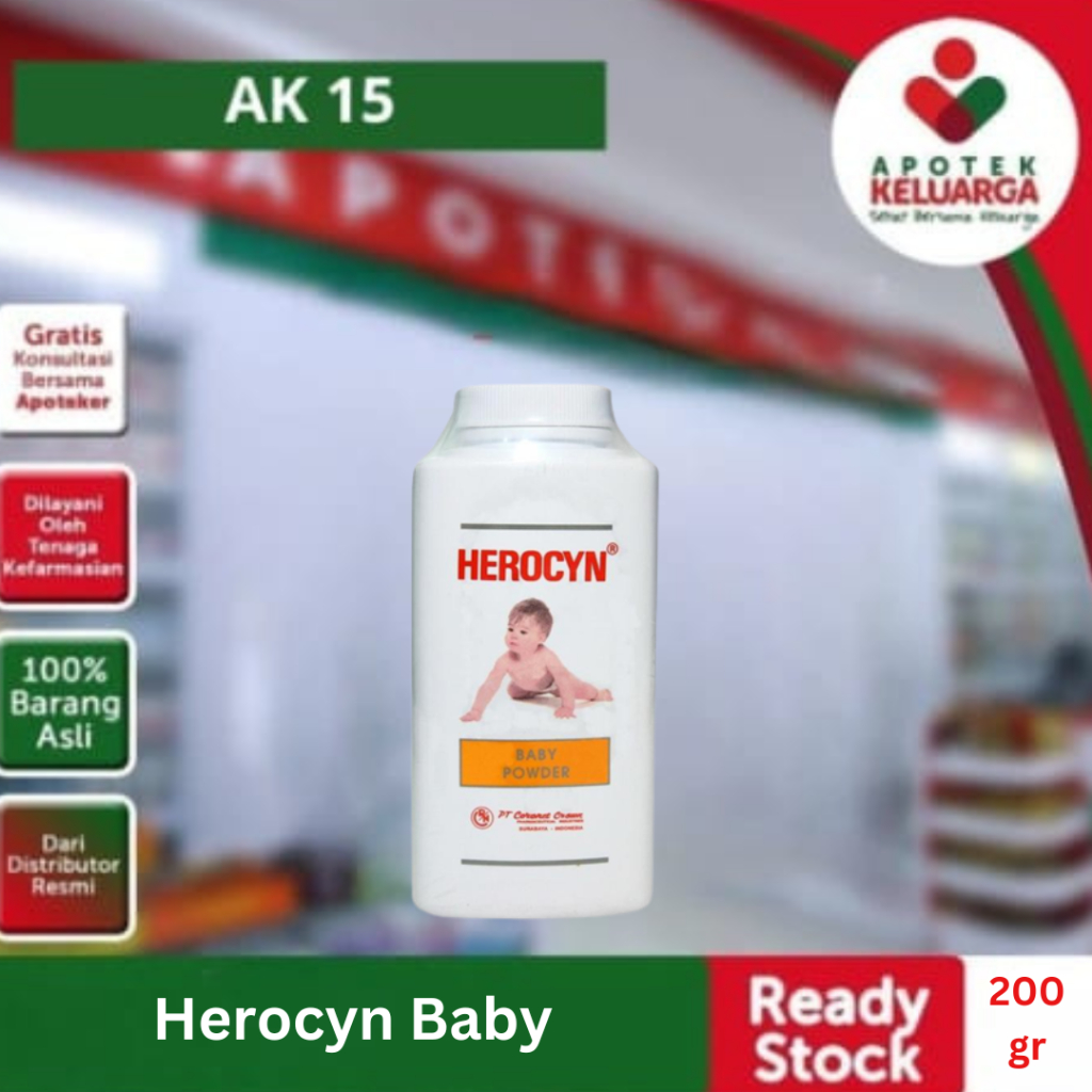 BEDAK HEROCYN 200 gr #bedak bayi #bedak gatal pada bayi