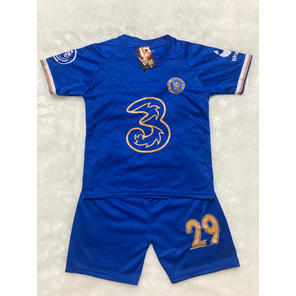 setelan baju bola anak anak / setelan baju bola futsal anak laki laki terbaru 2023-2024