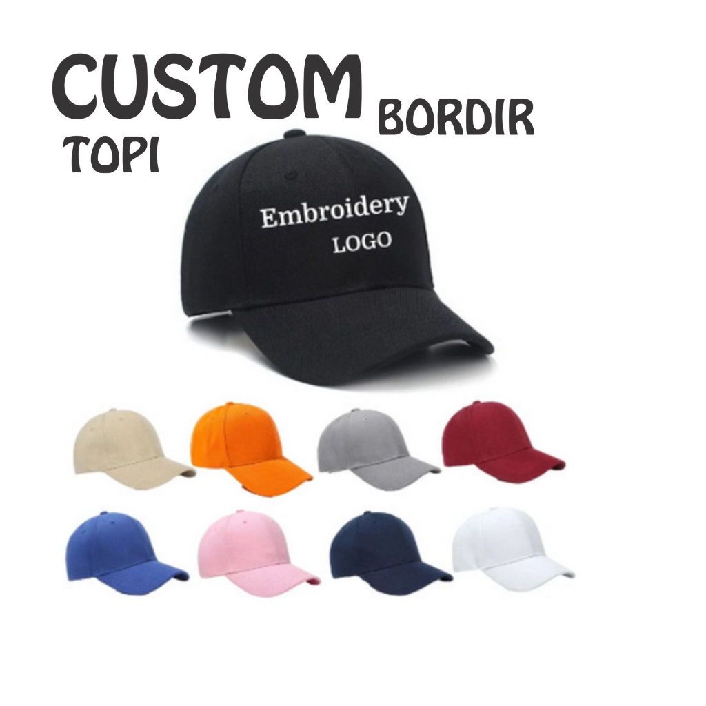 Topi Bisbol Custom, Topi Baseball Desain Anda Sendiri KHUSUS BORDIR