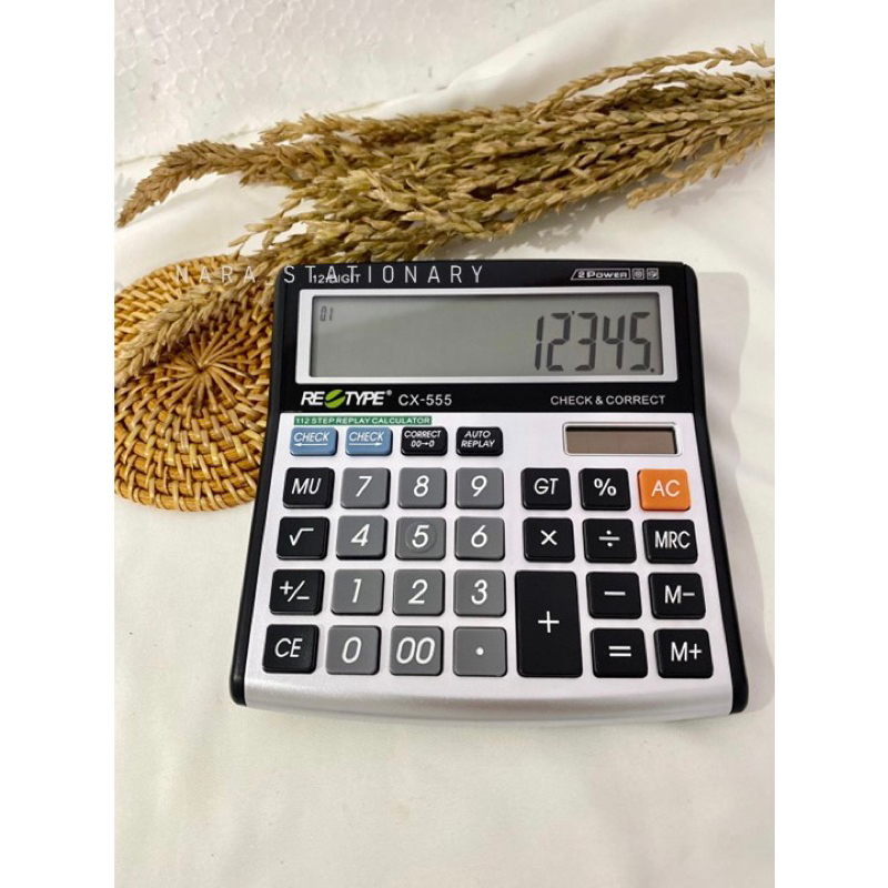 

RETYPE CALCULATOR CX-555/CALCULATOR CX-555 MURAH
