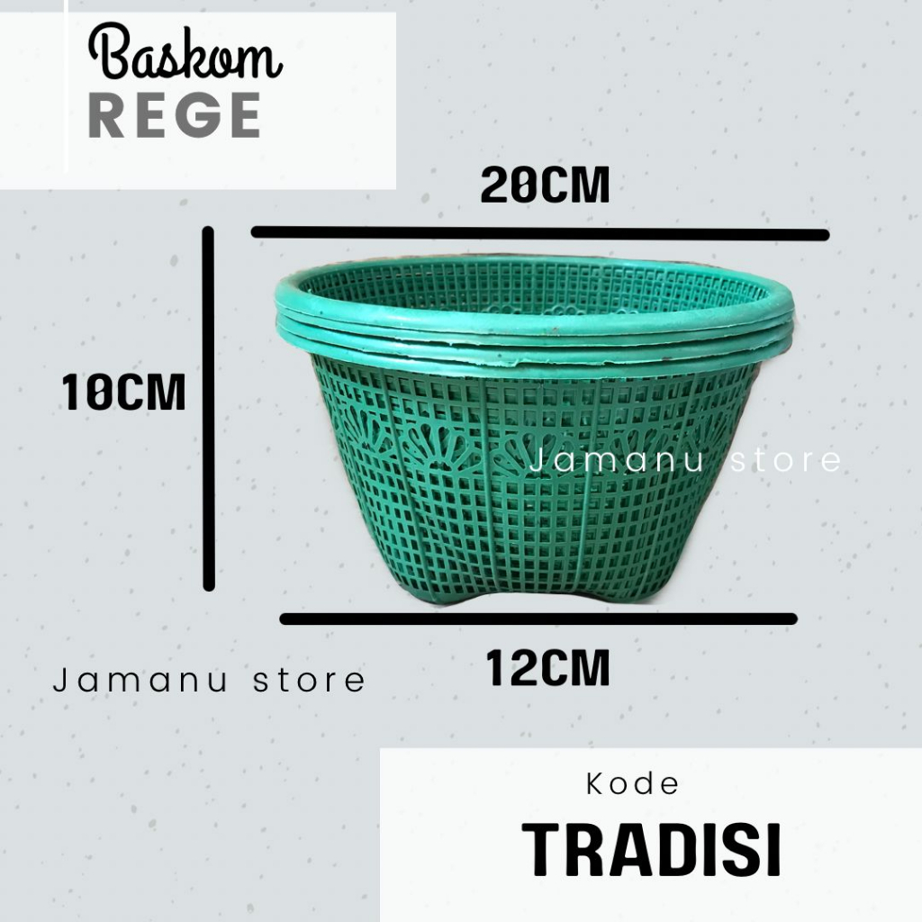 Baskom Rege Nasi Hajatan Tradisi / Besek Serbaguna Murah / Waskom / Wakul Plastik / 12 pcs