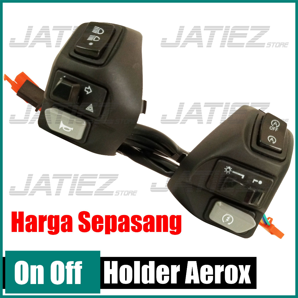 Saklar Aerox Kanan kiri on of lampu Dim dan Hazard - Saklar Aerox Set