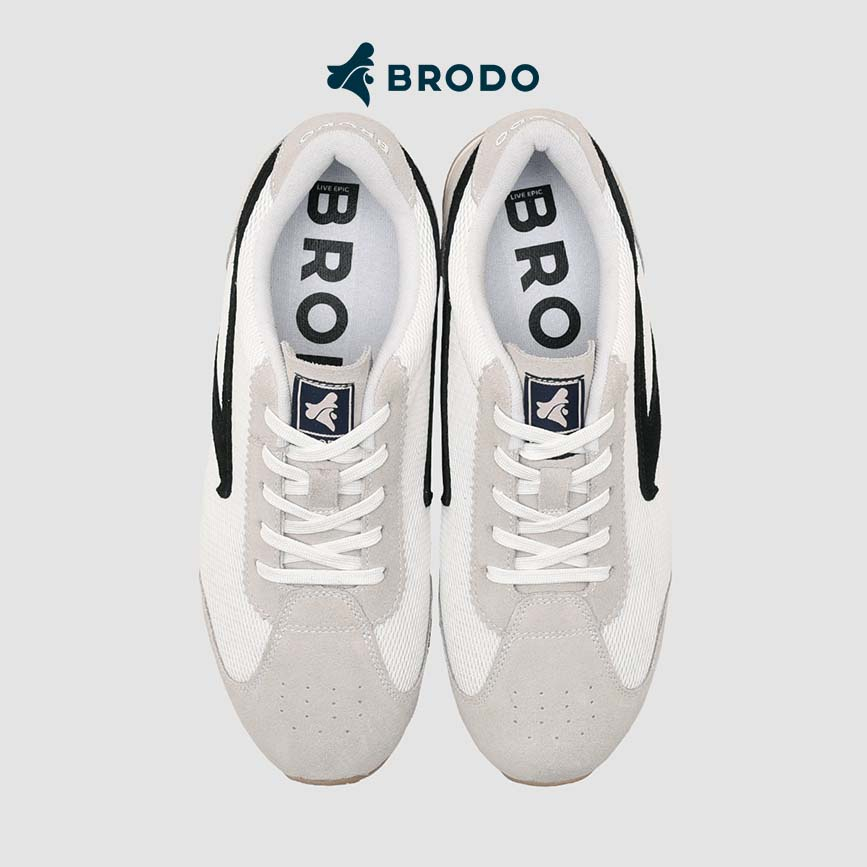 BRODO - Sneakers Corte Jog White-Black GS