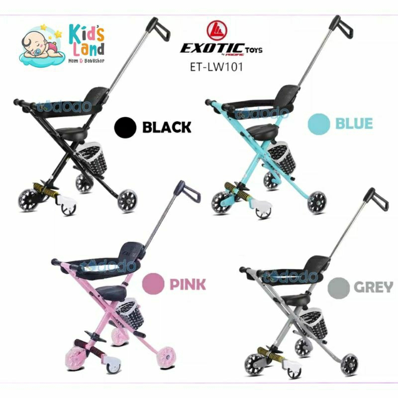 EXOTIC MAGIC STROLLER ET-LW101 ATAU KERETA DORONG RODA 3 ANAK