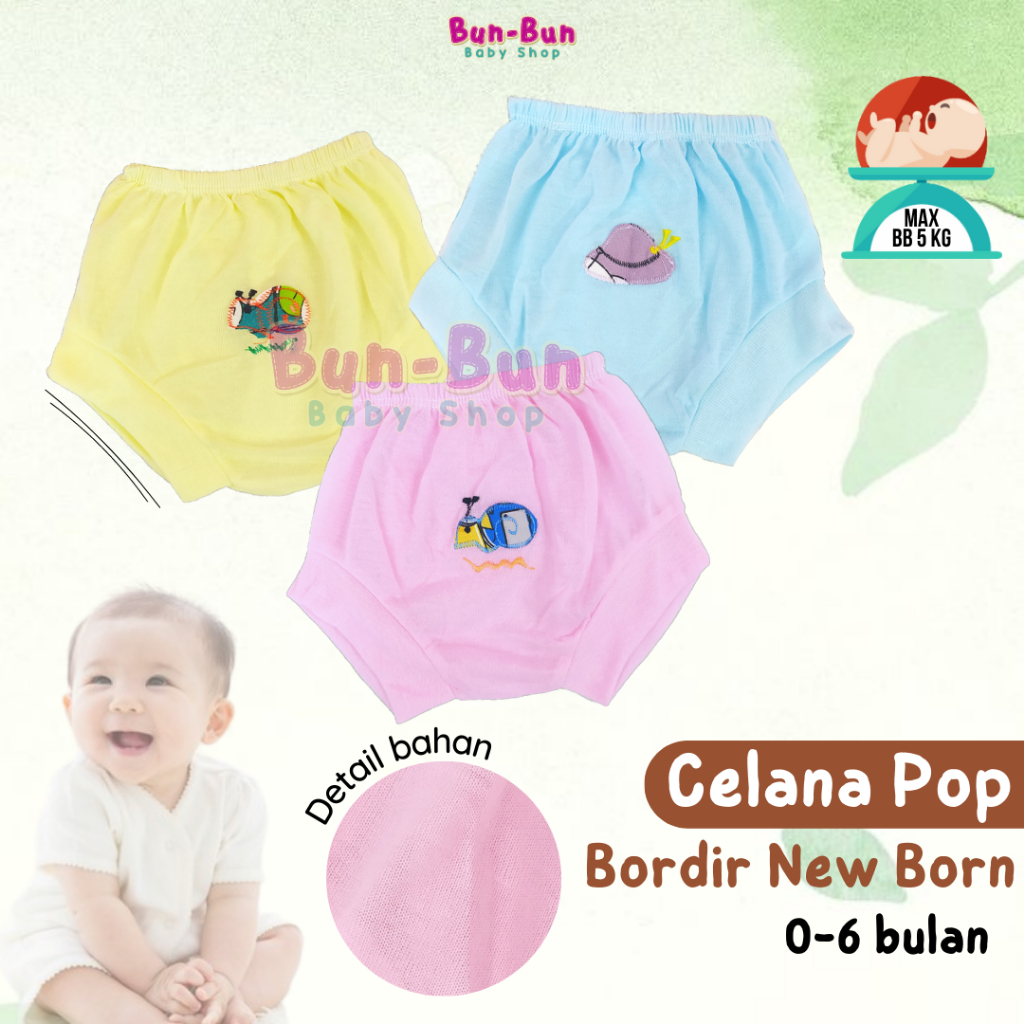 Celana Pop Kodok Pendek Perlengkapan Bayi Baru Lahir Baby Newborn Baju Murah Laki Bunbunbabyshop