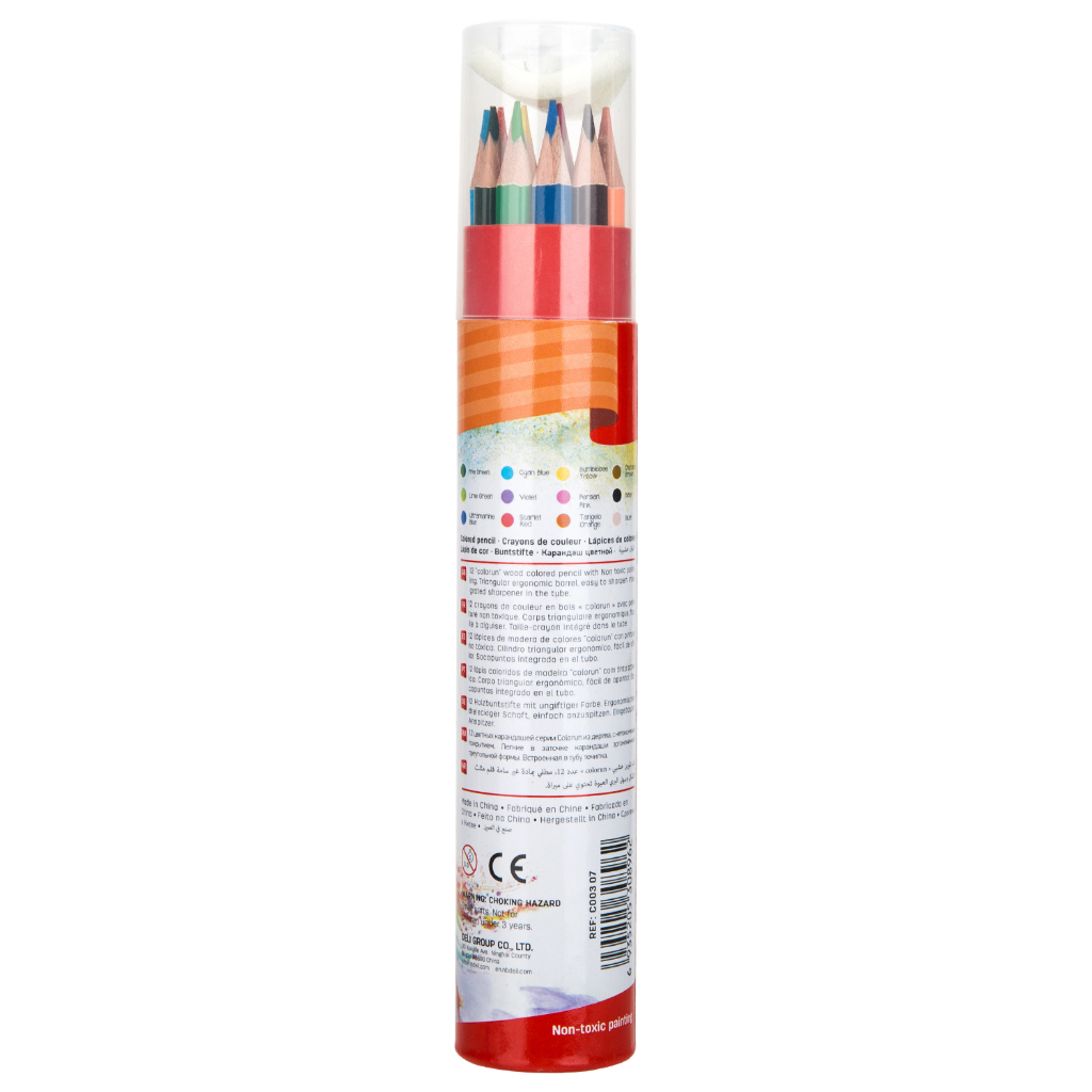 MOGYMOGY DELI004Pensil Warna 12/24/36 Warna dengan Bonus Rautan Pensil pada box