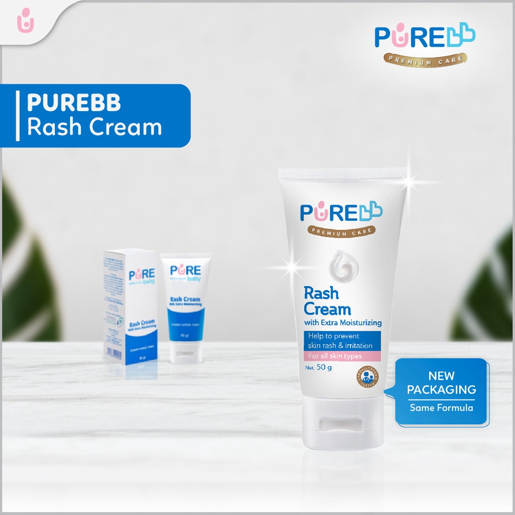 PUREBB Rash Cream 50gr Hypoallergenic krim anti ruam Pure Baby