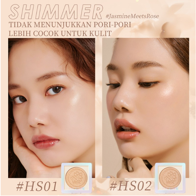 FOCALLURE Face Highlighter Glitter Glow bedak #JasmineMeetsRose