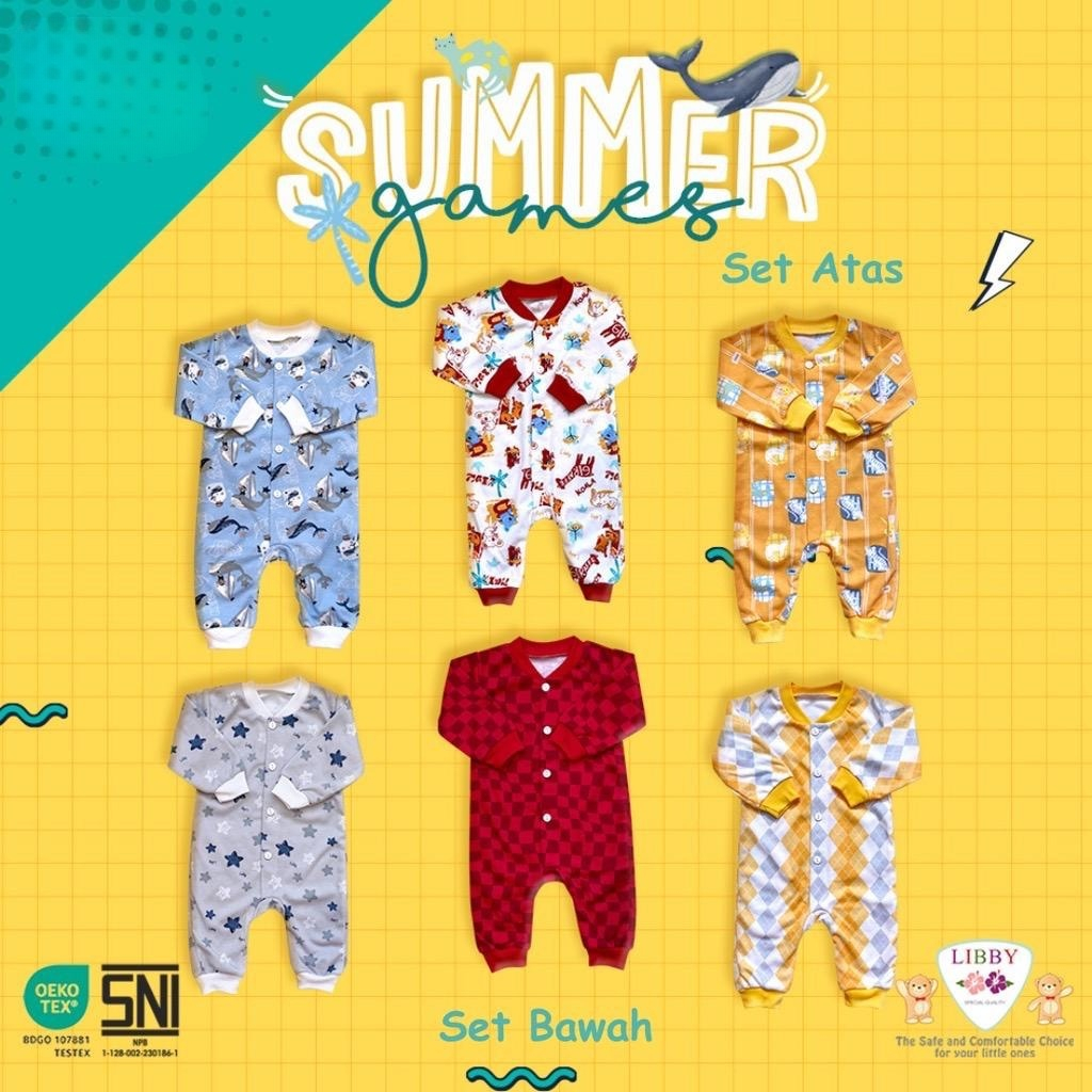 Libby Baby Jumper bayi buka kaki Motif BABY COLLECTION/SUMMER GAMES/THE TERRACE STORY - Libby The Enchanted Wild - Jumpsuit bayi Hello Sunshine- Jumper bayi murah