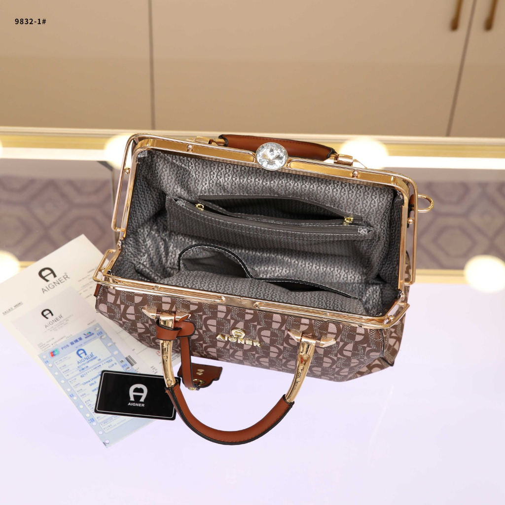 9832-1 Signature BEHEL Handbag Shoulder Bag 2in1