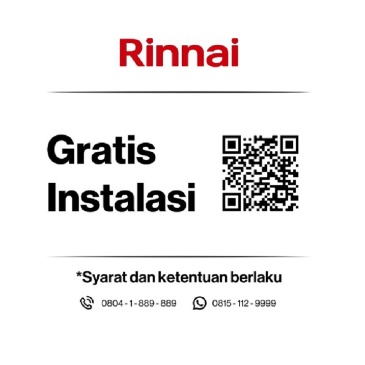 Kompor tanam Rinnai 3 tungku RB 3 SS C (Khusus GOJEK)