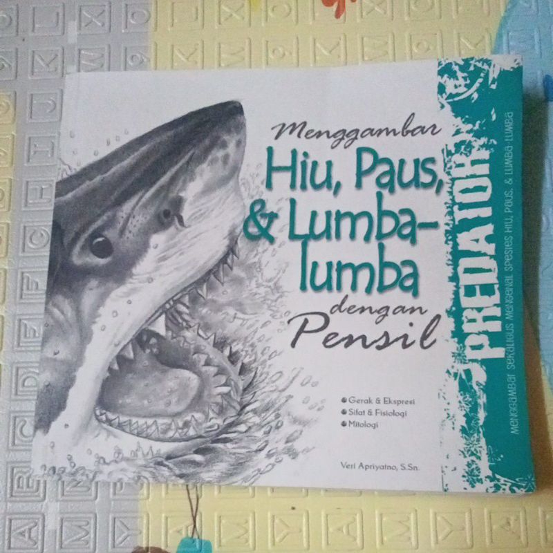 Buku Original Murah - Buku menggambar hiu,paus,dan lumba-lumba dengan pensil