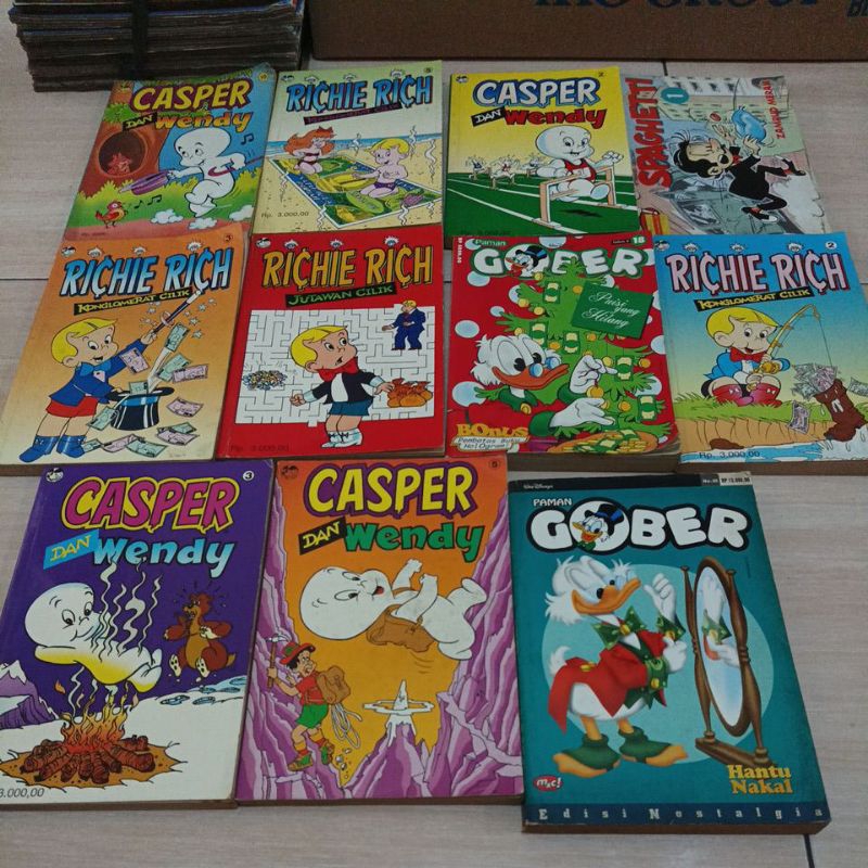 buku komik anak dan remaja paman gober casper richie rich donal bebek original